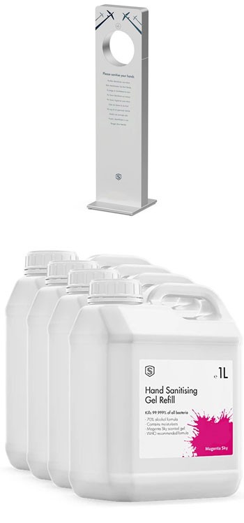 RECHARGE MENSUELLE POUR DISTRIBUTEUR DE GEL AUTOMATIQUE SMARTGATE®